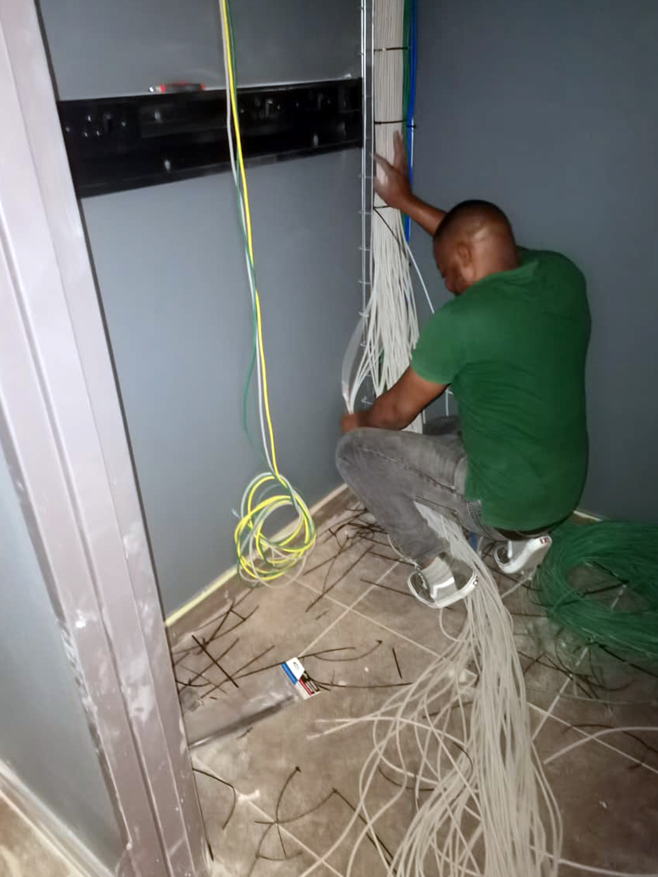 Cabling Work 4